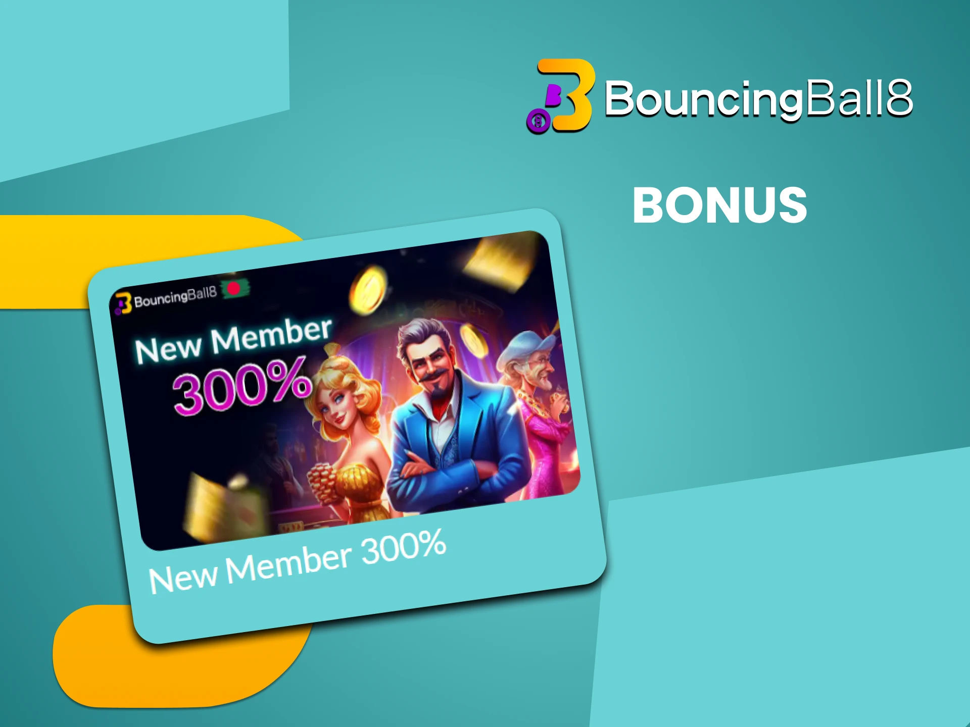 Get a bonus when you make a deposit at Bouncingball8.