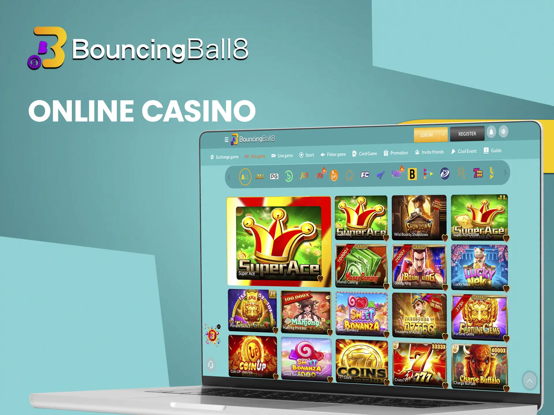 Try your luck with the best games from BouncingBall8 Casino.