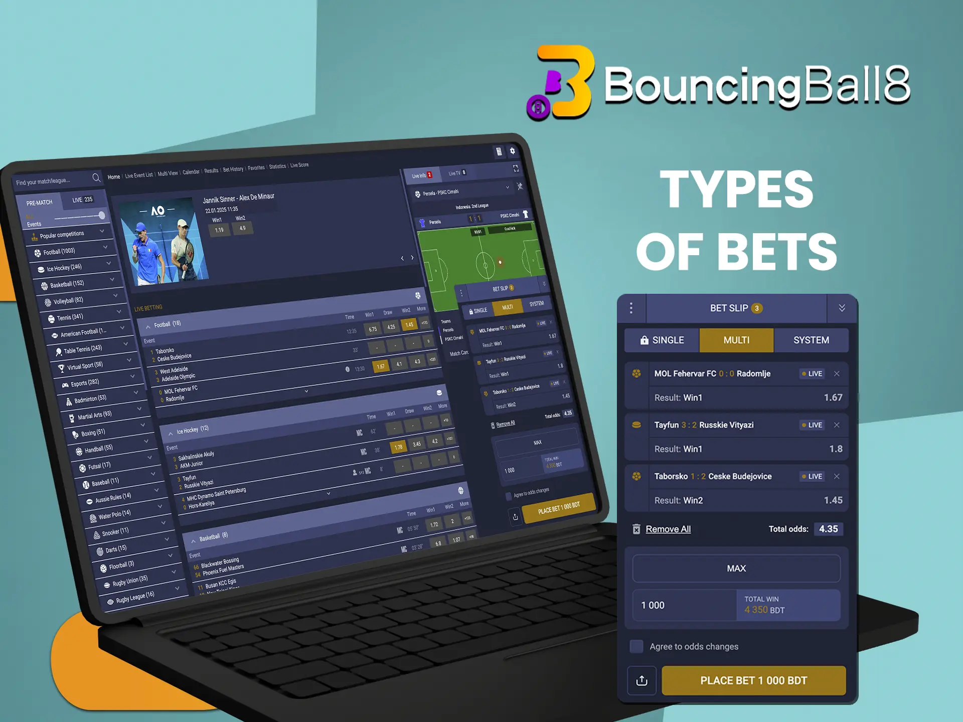 Use the information about the types of bets at BouncingBall8 to manage your funds wisely and win regularly.